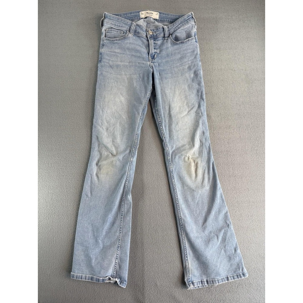 Hollister Low Rise Boot Jeans Womens 6R Light Wash Blue Bootcut Denim Casual